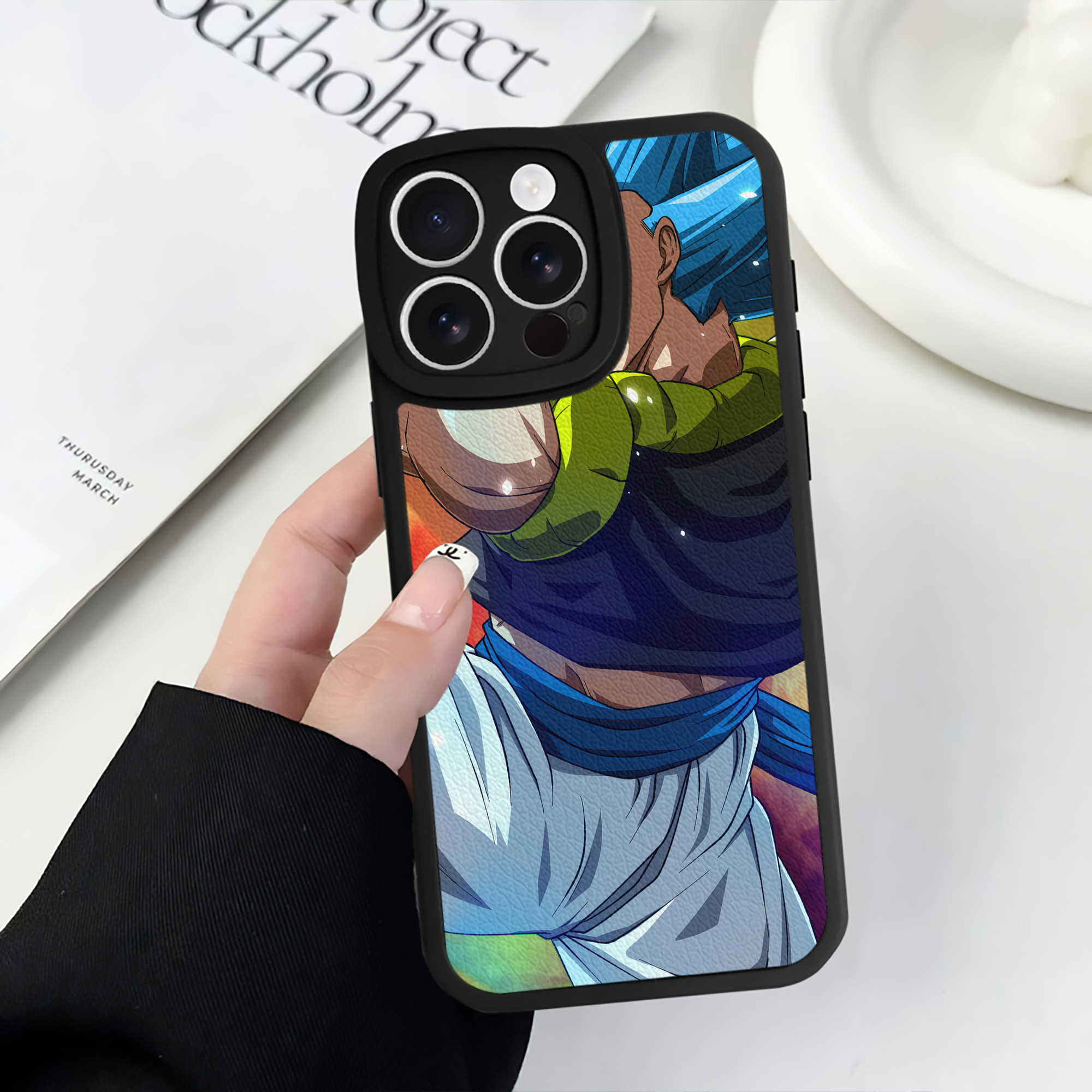 （画像用） ドラゴンボール DRAGON BALL 【iPhone 16シリーズ対応】シリコンスマホケース（レザー調） 材質：シリコン